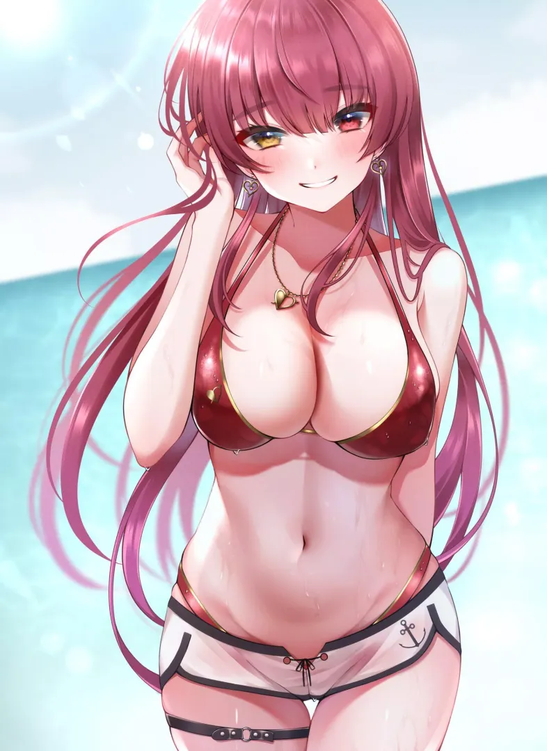 The beach looks fun [Hololive]