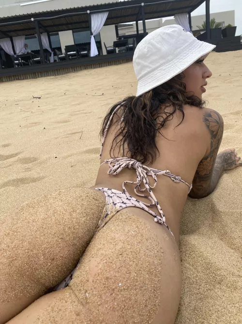 The beach makes me feel hotter