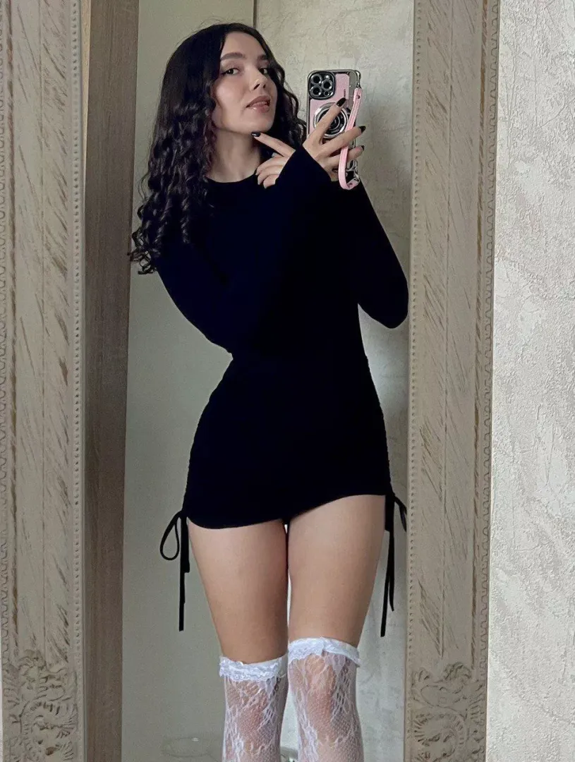The black dress is a classic, but this one's about to break all the rules