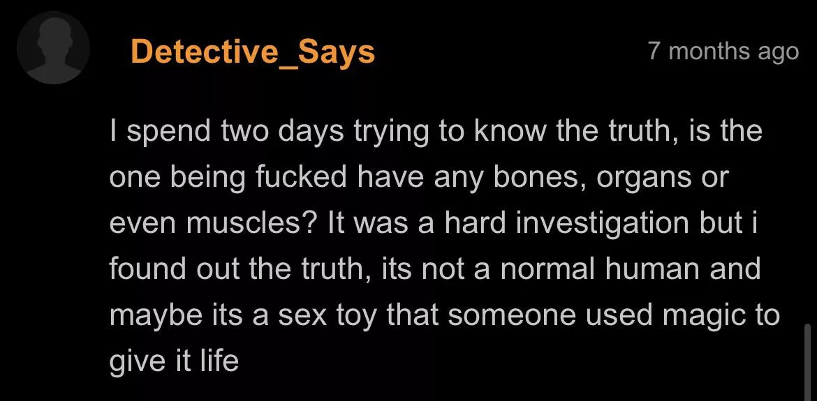 The detective knows what he’s saying