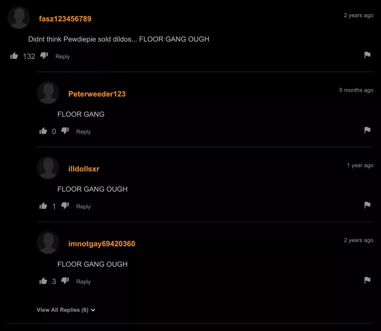 The dildo had a red and black color the same design as Pewdiepie headphones