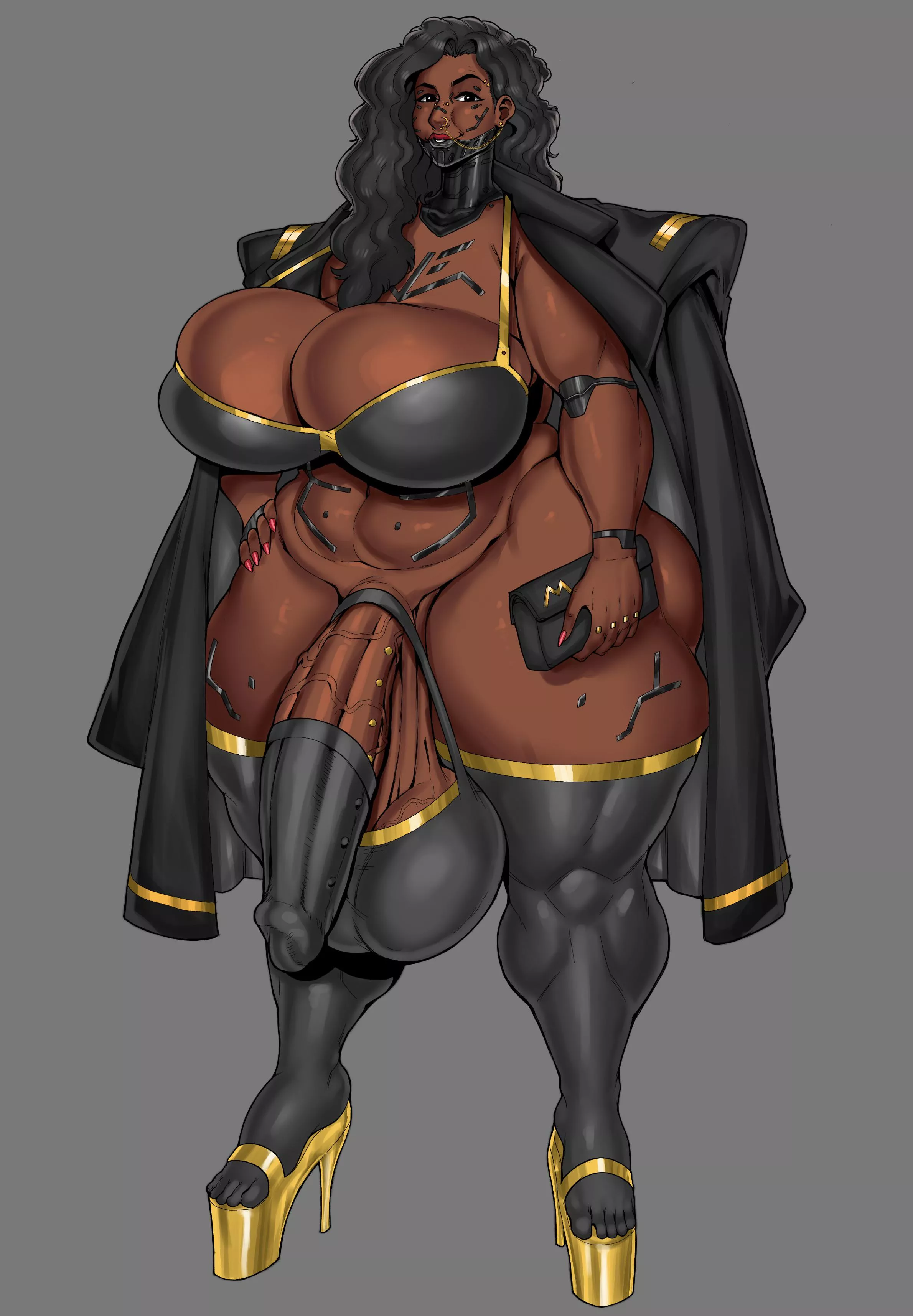 The Future is Futa chapter 3 (a futuristic, cyberpunk futa NTR story, link is in the footnote)