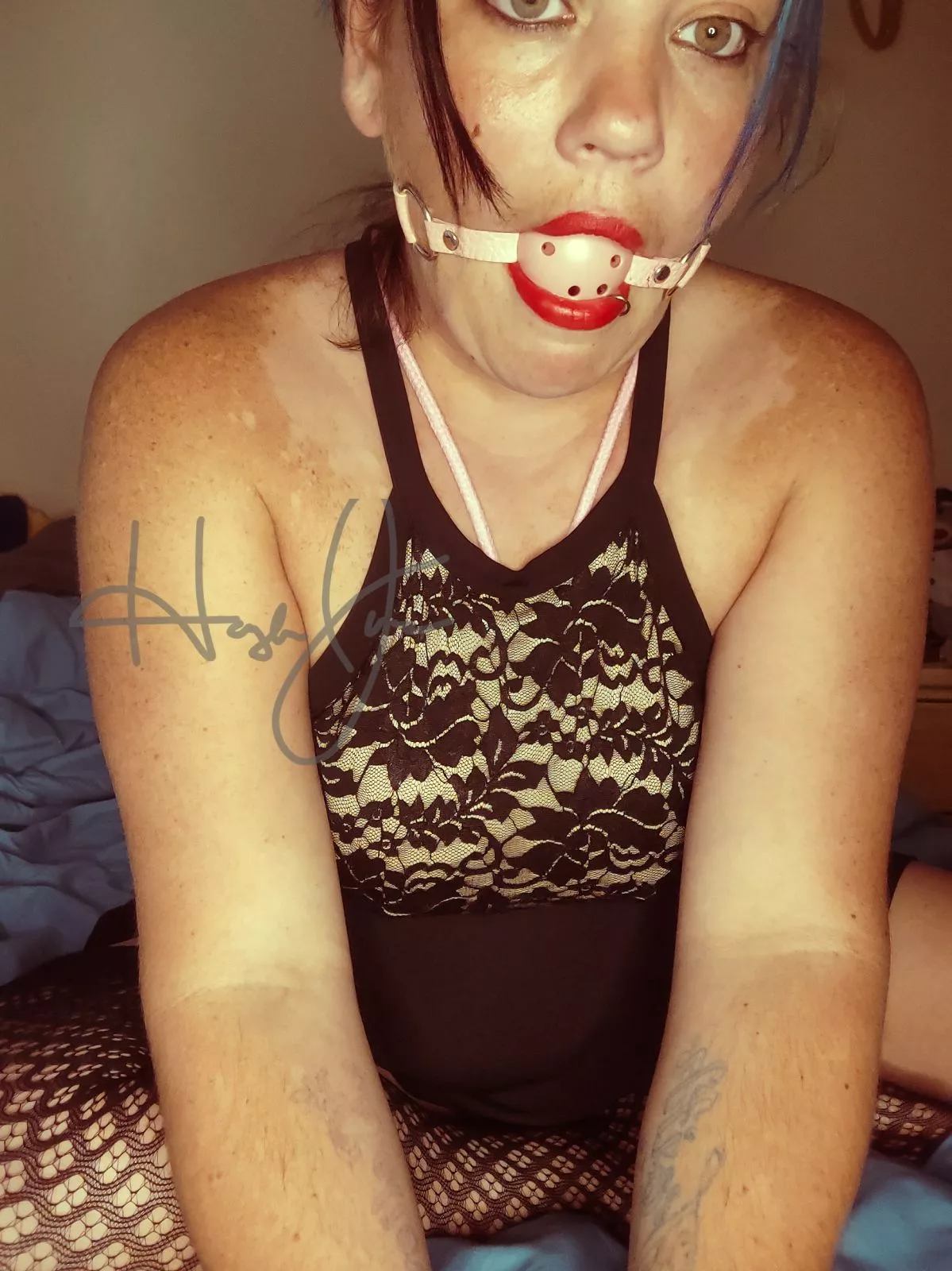 the gag only come out if a cock needs to go in