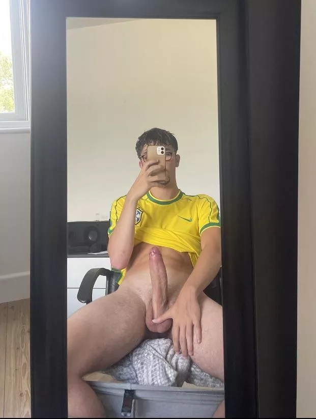 The guys in my soccer team told me I’ve got a massive cock, what do you think of it?