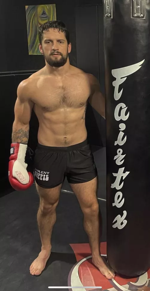 The heavy bag beat me up