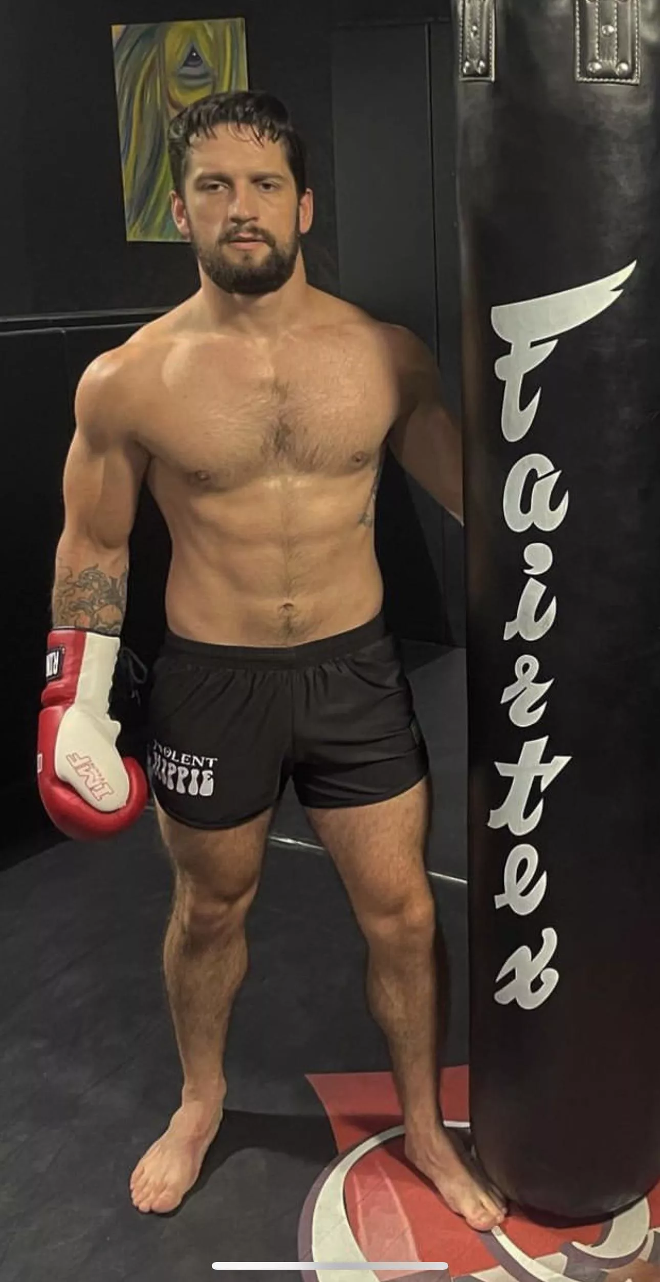 The heavy bag beat me up