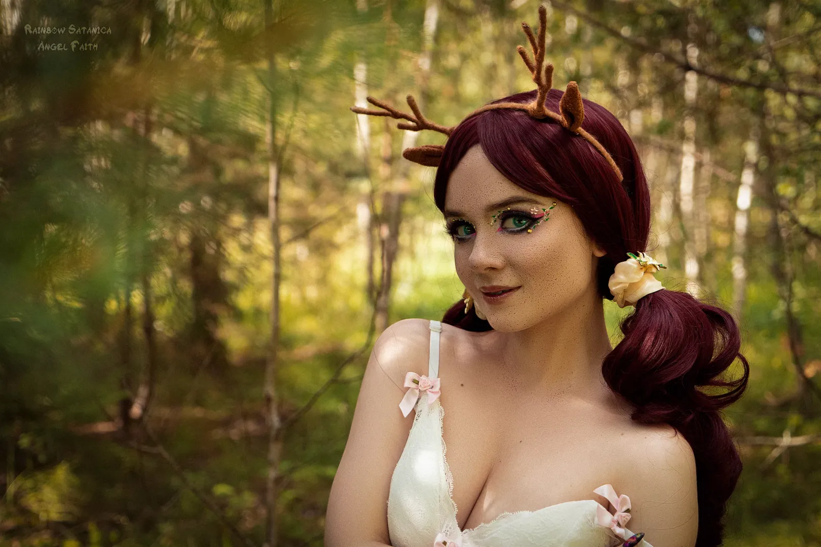 The nymph of the forest lures you