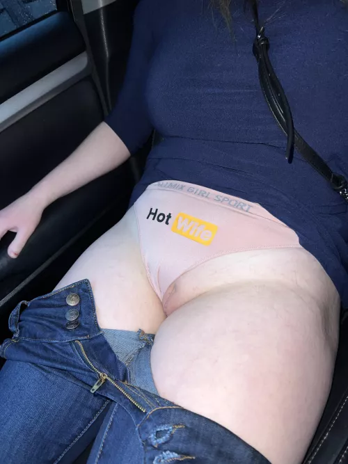 The picture I took before meeting my bull for the first time. I wanted to capture this moment. Those panties were a pleasant surprise for him