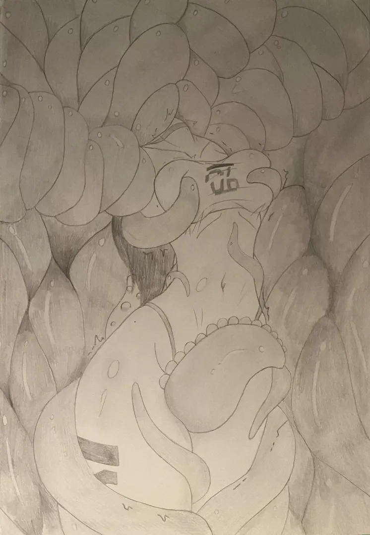 The tentacles found a new play thing [art by me]