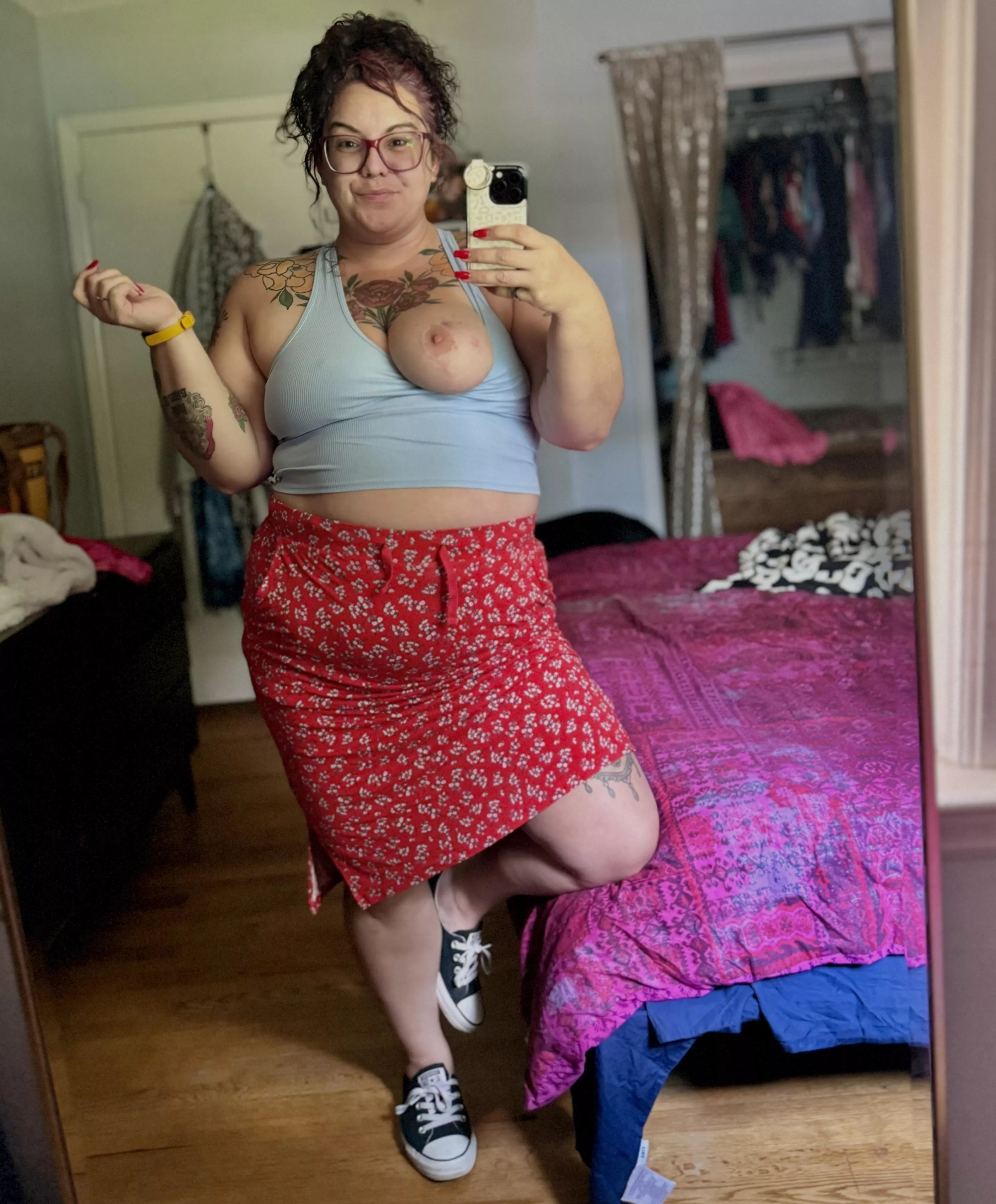 The titty really makes the outfit