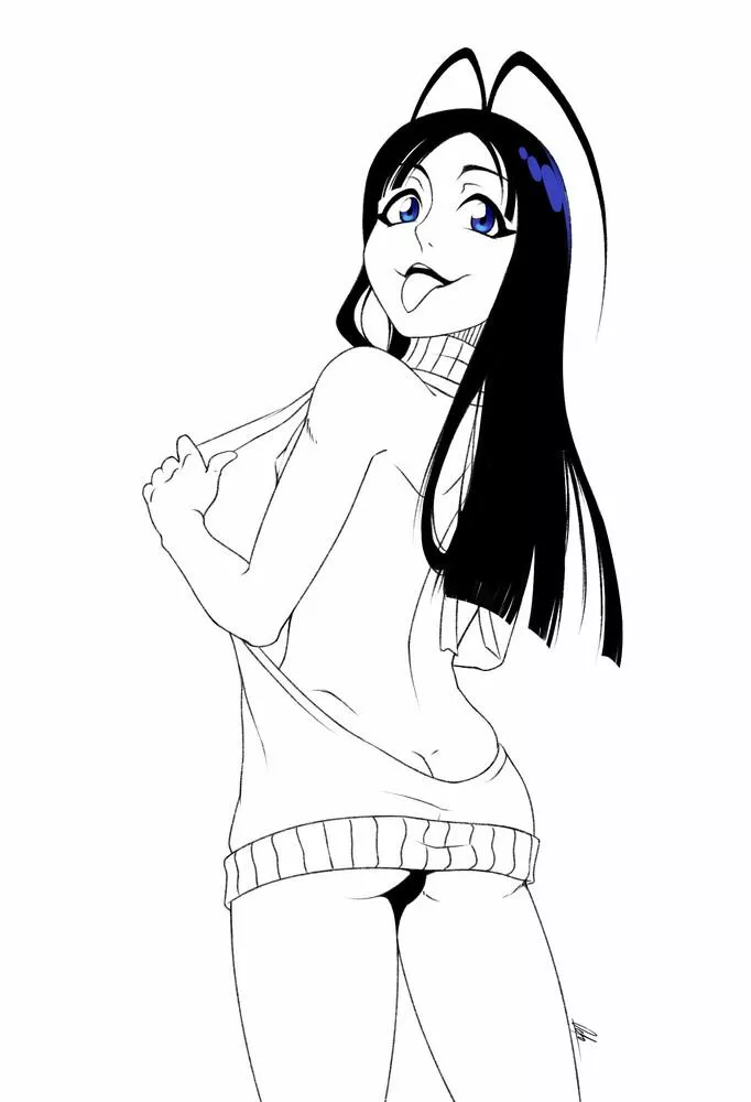 The virgin killer sweater is perfect for her