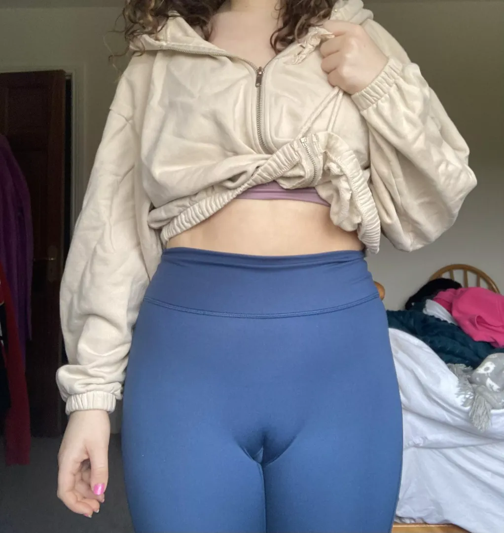 The yoga pants are nice and defining if you know what I mean..