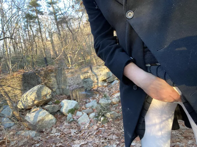 There are two wet things in this picture. One is the river and the other is…