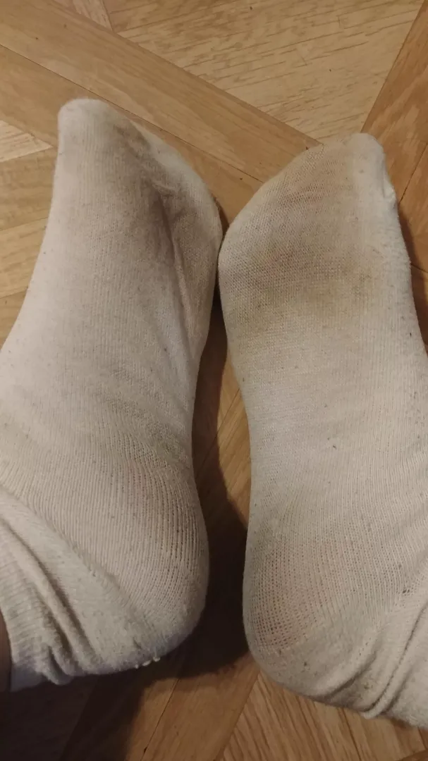 These smelly socks have been worn for 10 days and they're ready to go to their new home! Message me to make them yours :)