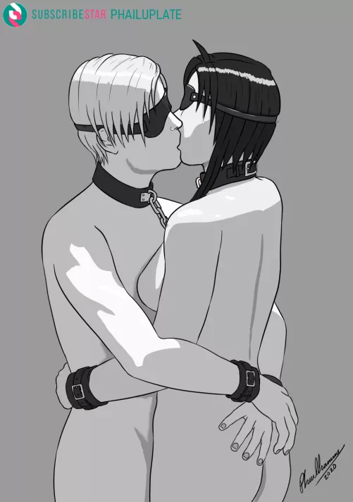 These two people hate each other inside the workplace but are forced to make themselves in front of their coworkers due to failing to pay their debts to the company