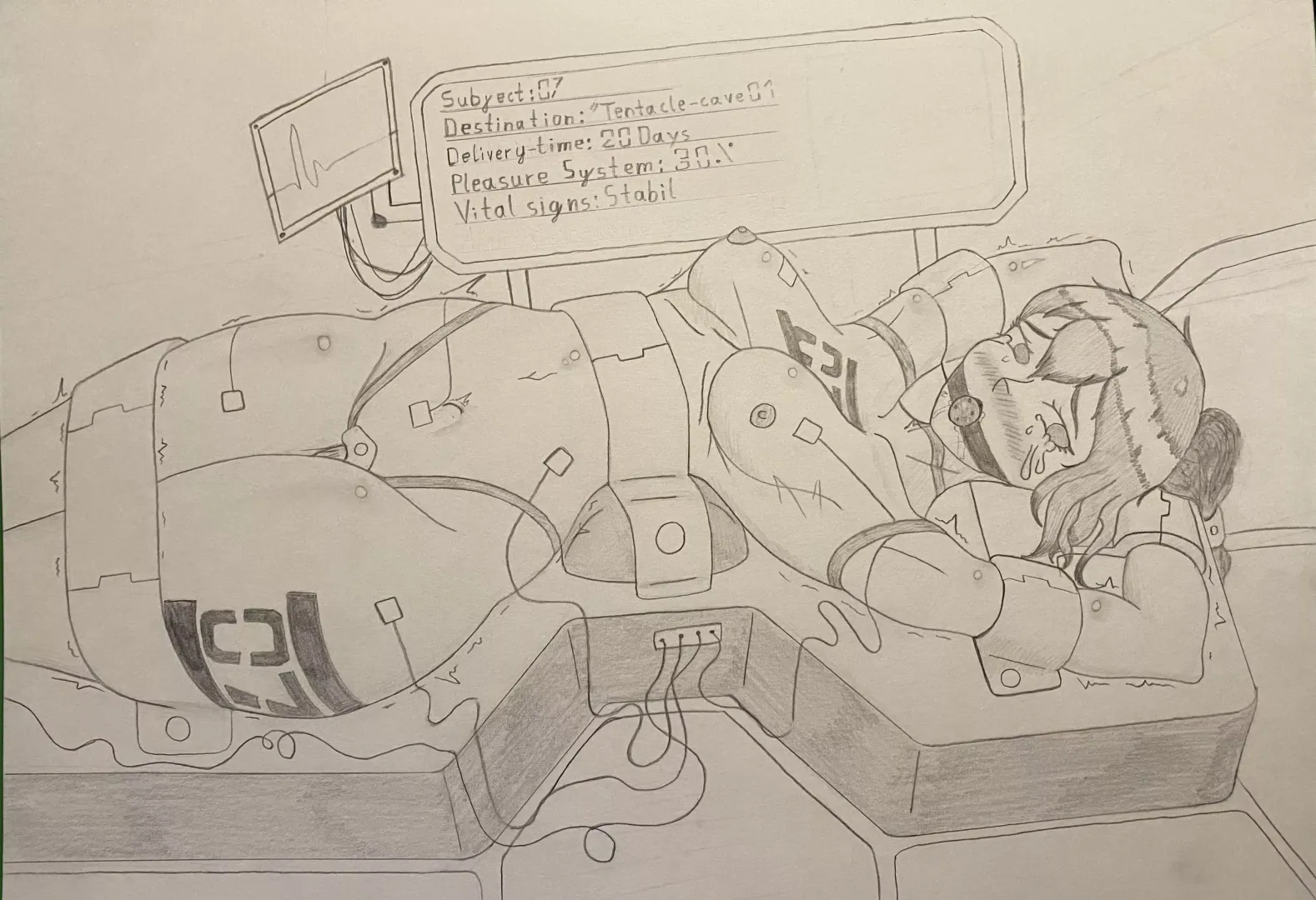 They are really putting anything on the cargo ships now... (art by me)