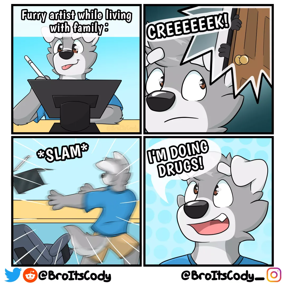 They never knock (by me - @broitscody)