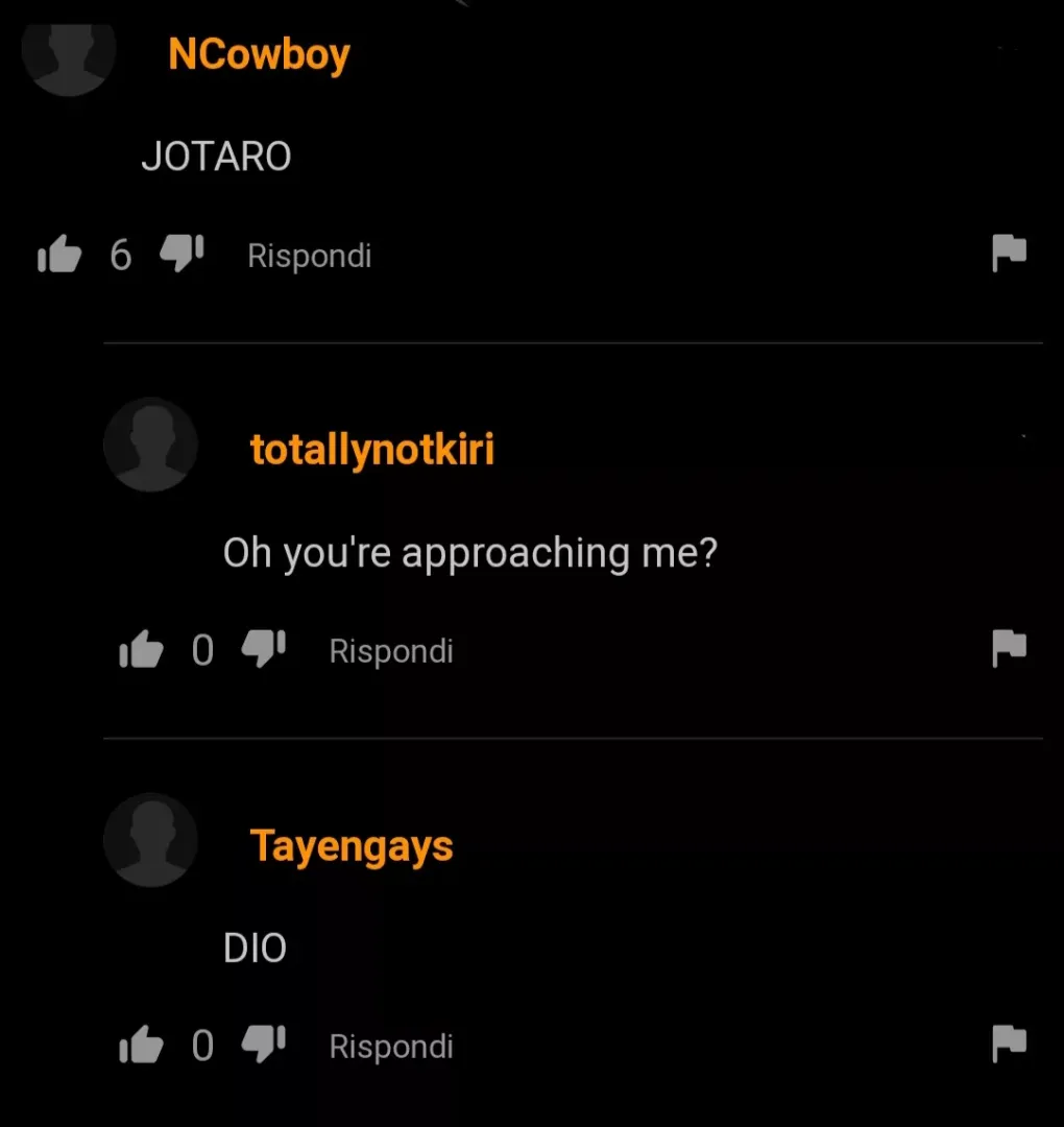 They said it for no reason but I found it very funny