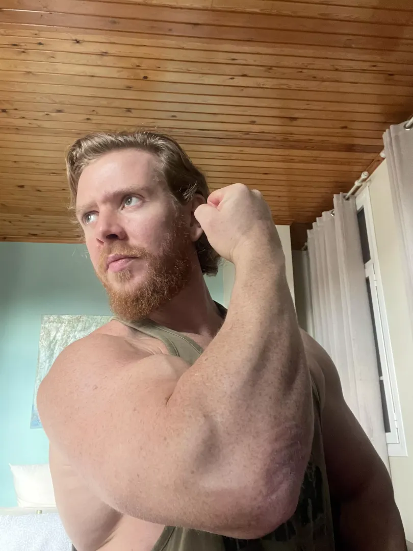 Thick powerful arms