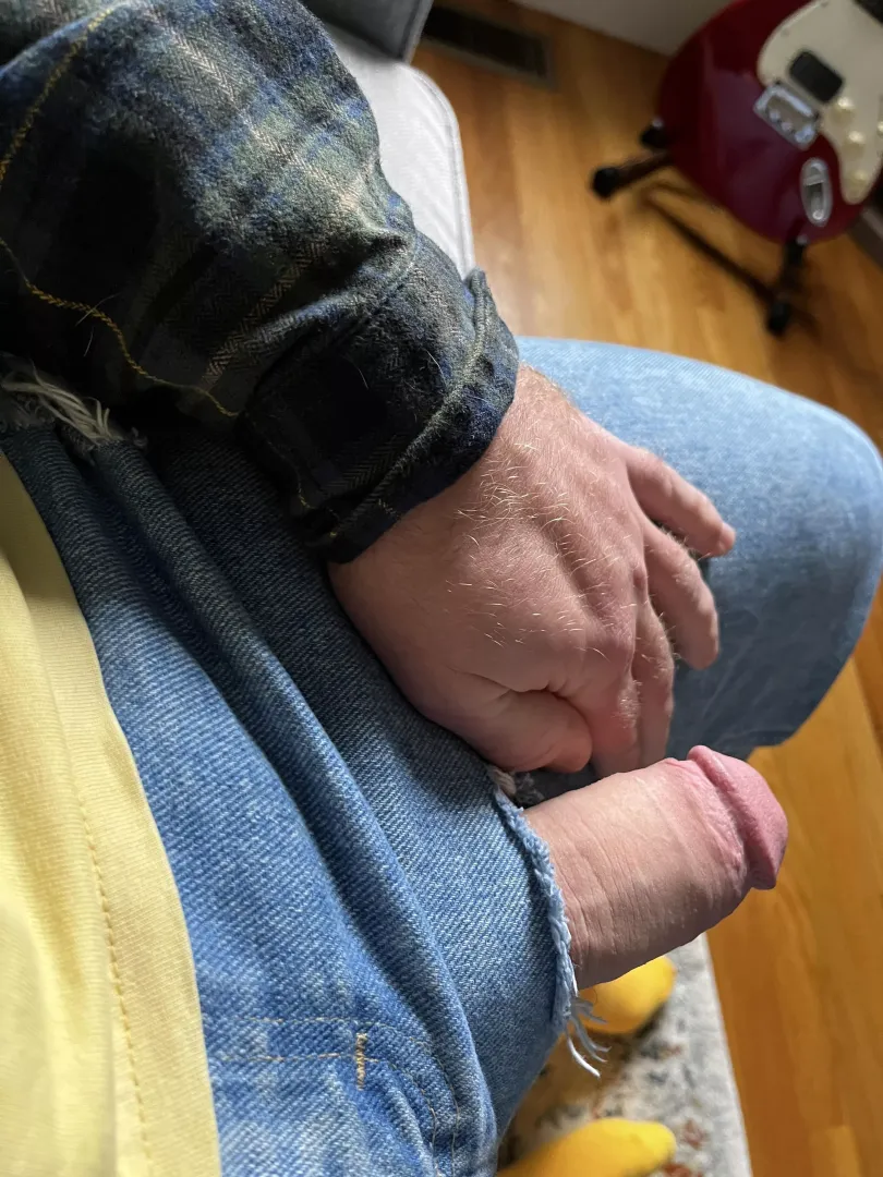 Thick smelly cock slipping out, help me stuff it back in