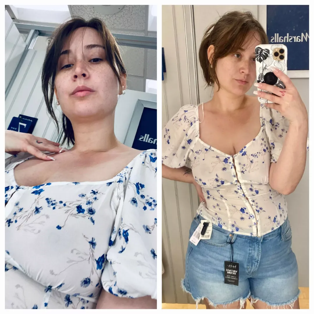 Thin flower shirt
