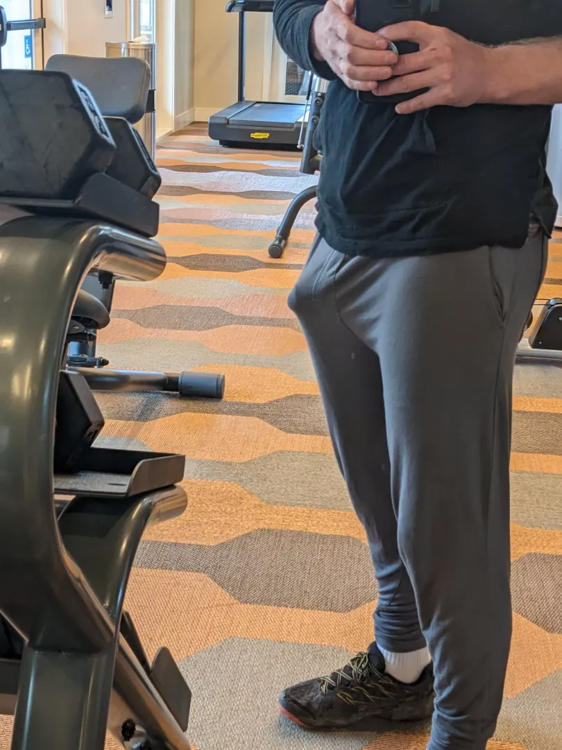 Think anyone noticed me at the gym today?