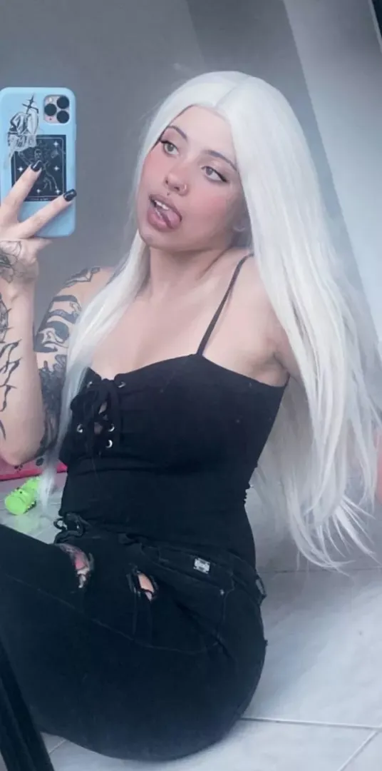 This blonde slut is always down for a good time