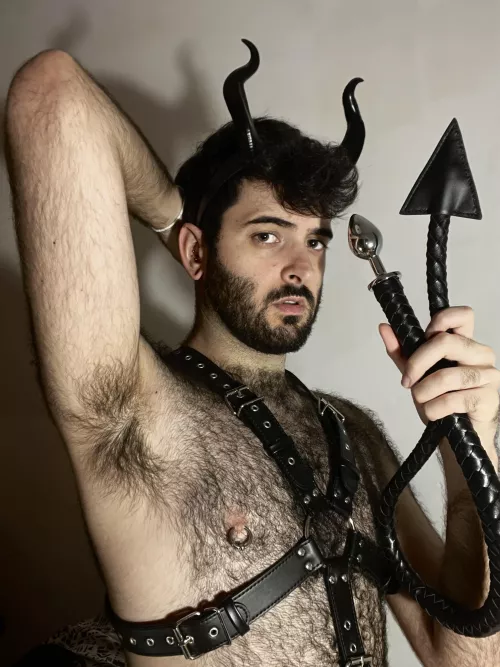 This hairy devil wishes you a Happy Halloween