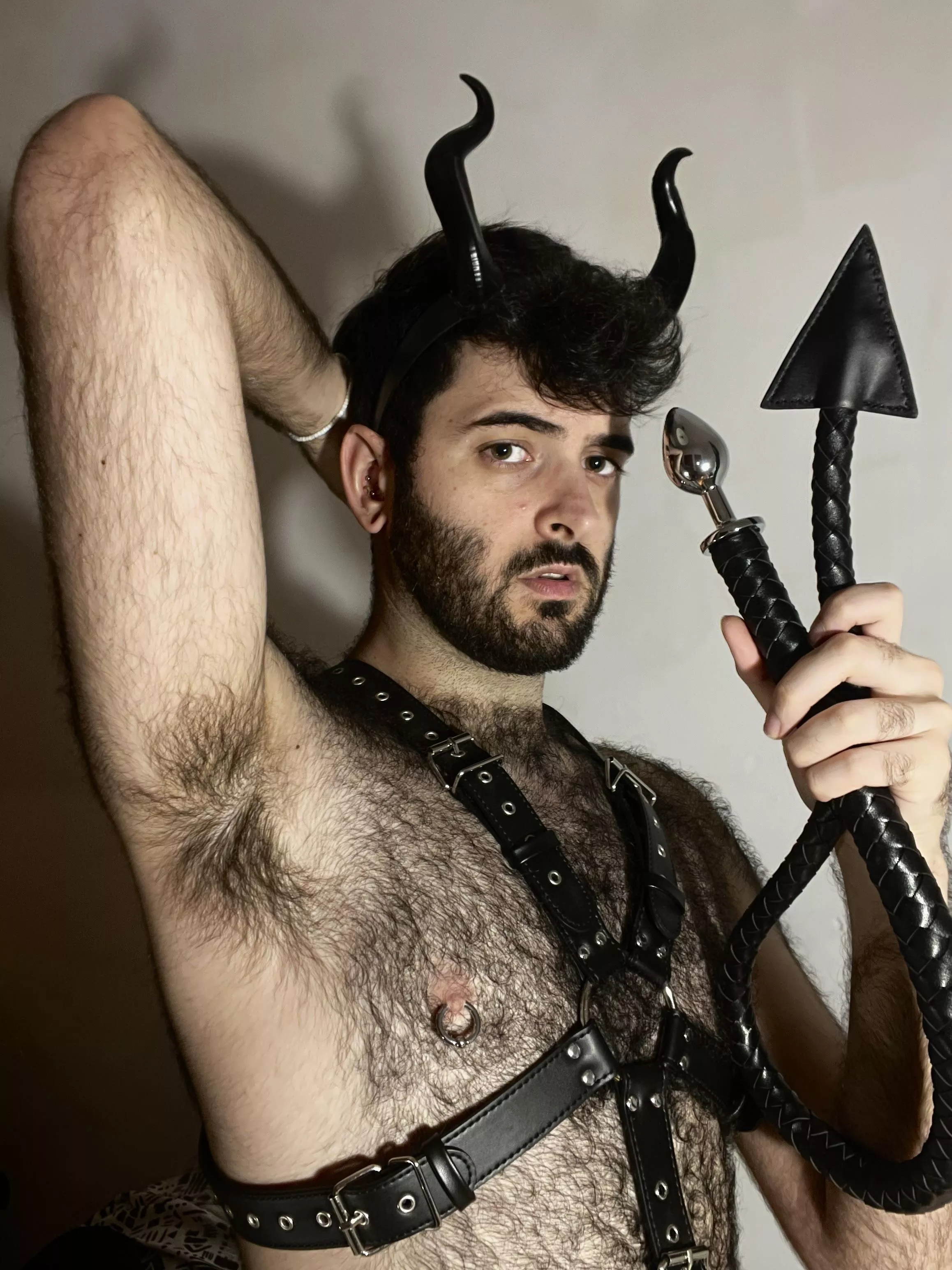 This hairy devil wishes you a Happy Halloween