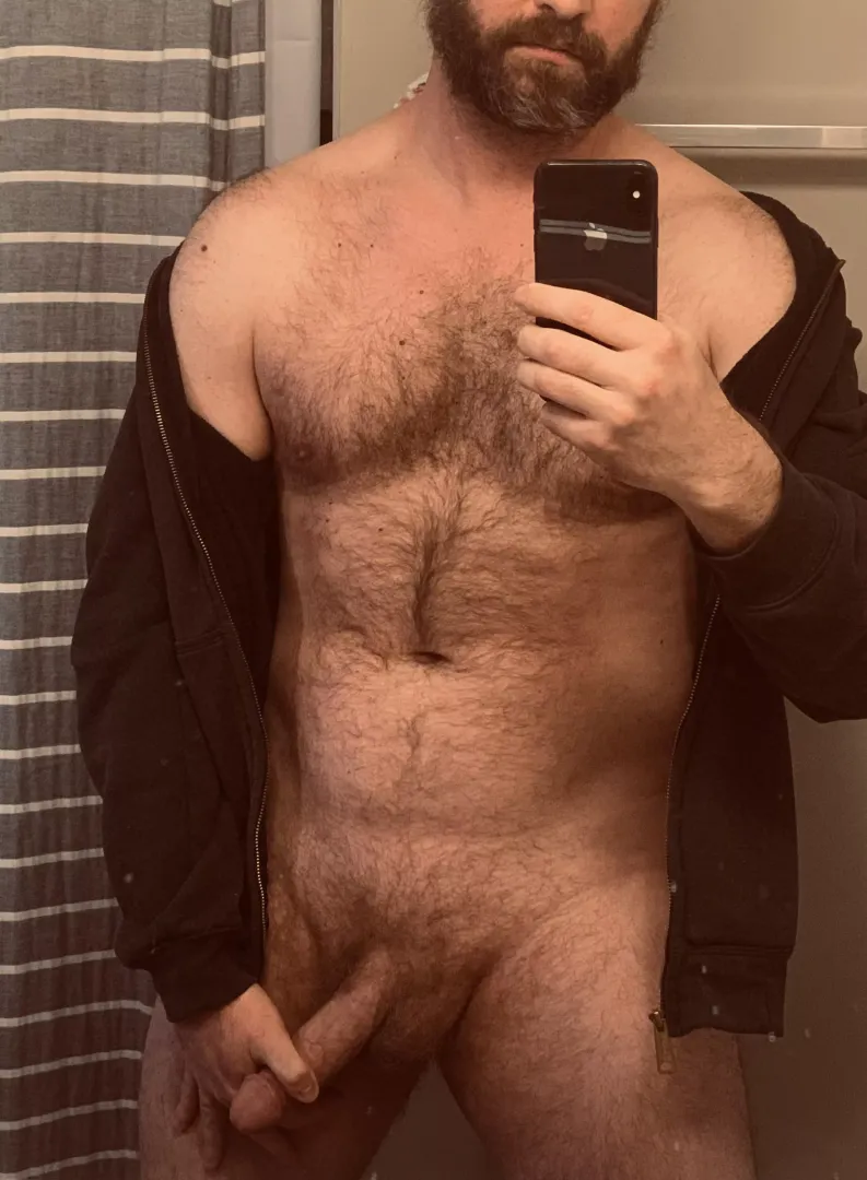 This hoodie is terrible, doesn’t cover my dick at all [40]