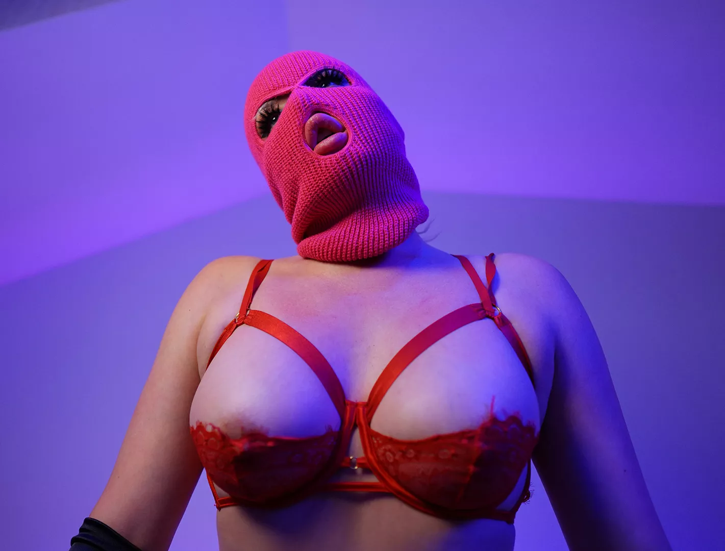 This is a nice angle for you to suck on my slut titties