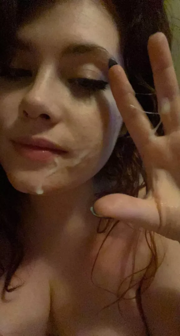 This is mikayla, her bf begged to be cucked for Xmas, I dominated them both and made him clean my mess off her face