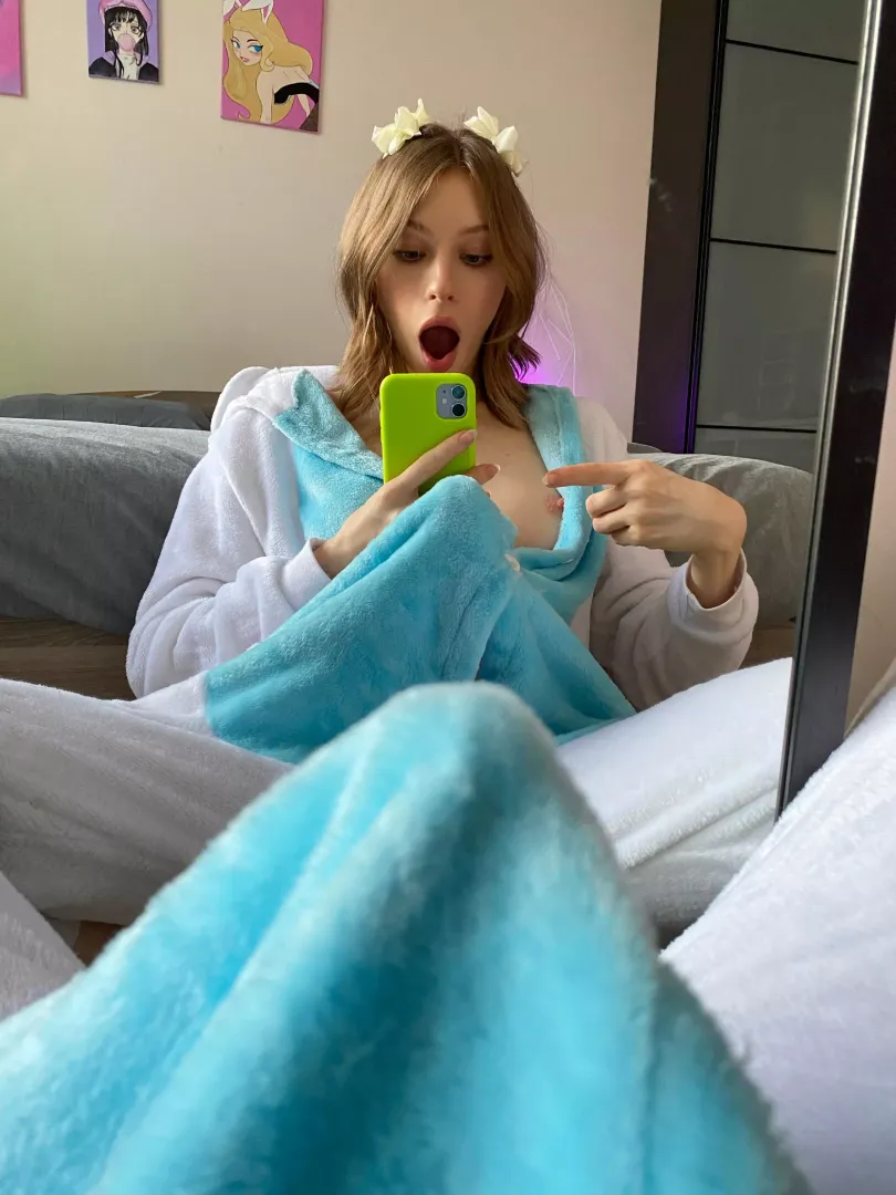 This is my first morning boner! You'll help me relieve the tension, won't you? 🥺