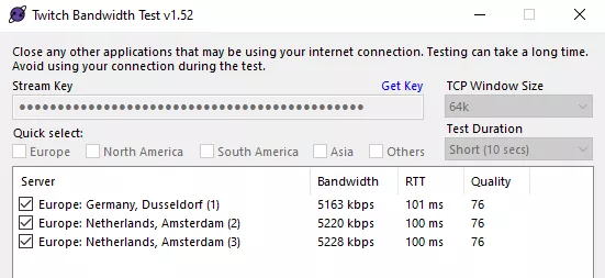 this is the best three quality i got and i don't know the problem my internet is 100 download and 50 upload (i upgraded from last post)