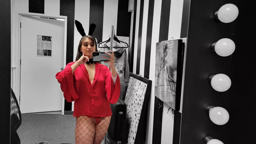 This lil bunny's hopping on her way to be a model!