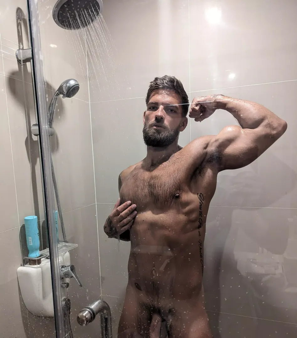 This shower's got room for one more