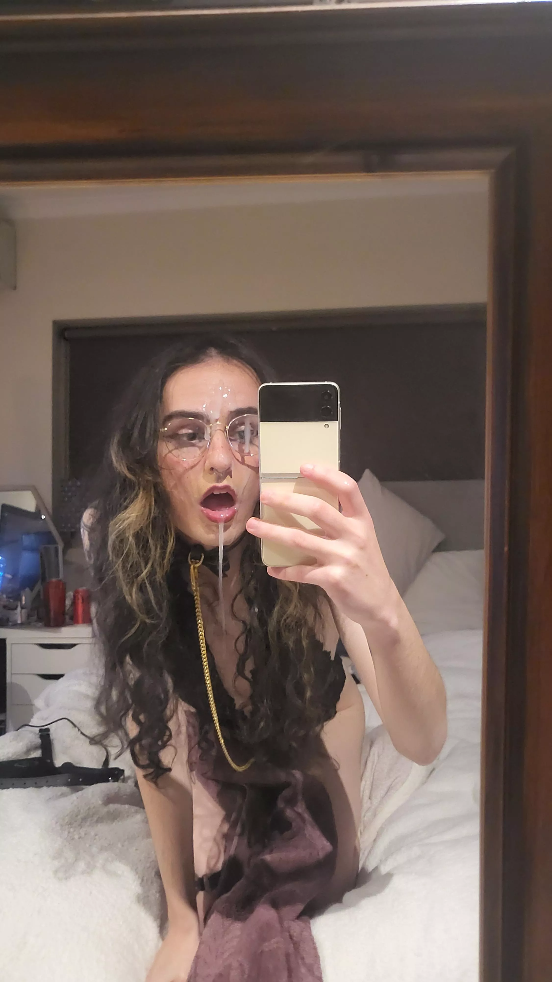 Throat fucked and covered