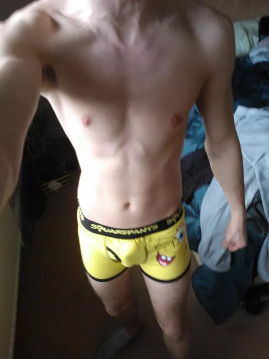 Throwback to when I used to think wearing Sponge Bob would attract the girls... Little did I know, I wanted the men. Does it work now?