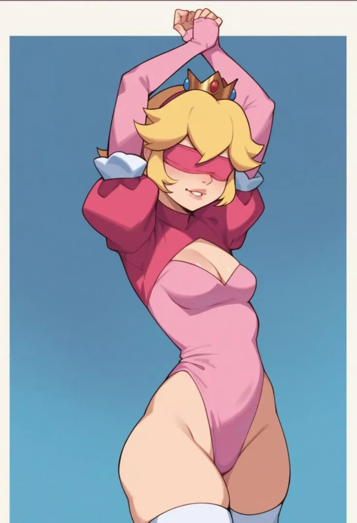Tied up and blindfolded is how you find the princess~