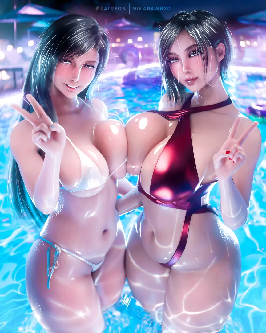 Tifa & Ada, (MikaDawn3D) [Final Fantasy / Resident Evil]