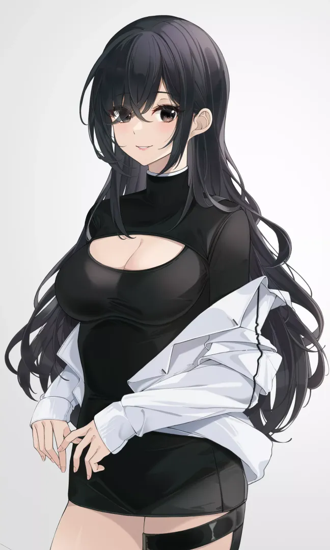 Tight Black Dress (Lebring) [Original]