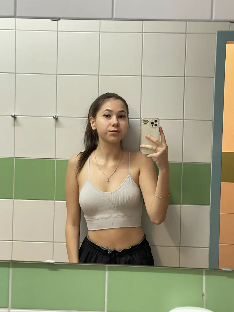 tiny titties & tight pussy ride