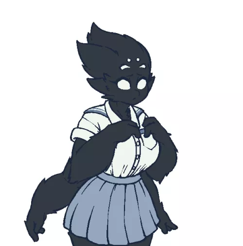 Tiri but as a visual novel sprite idea