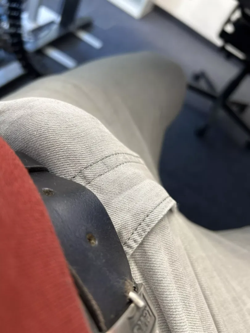 Today at Office my Big Bulge