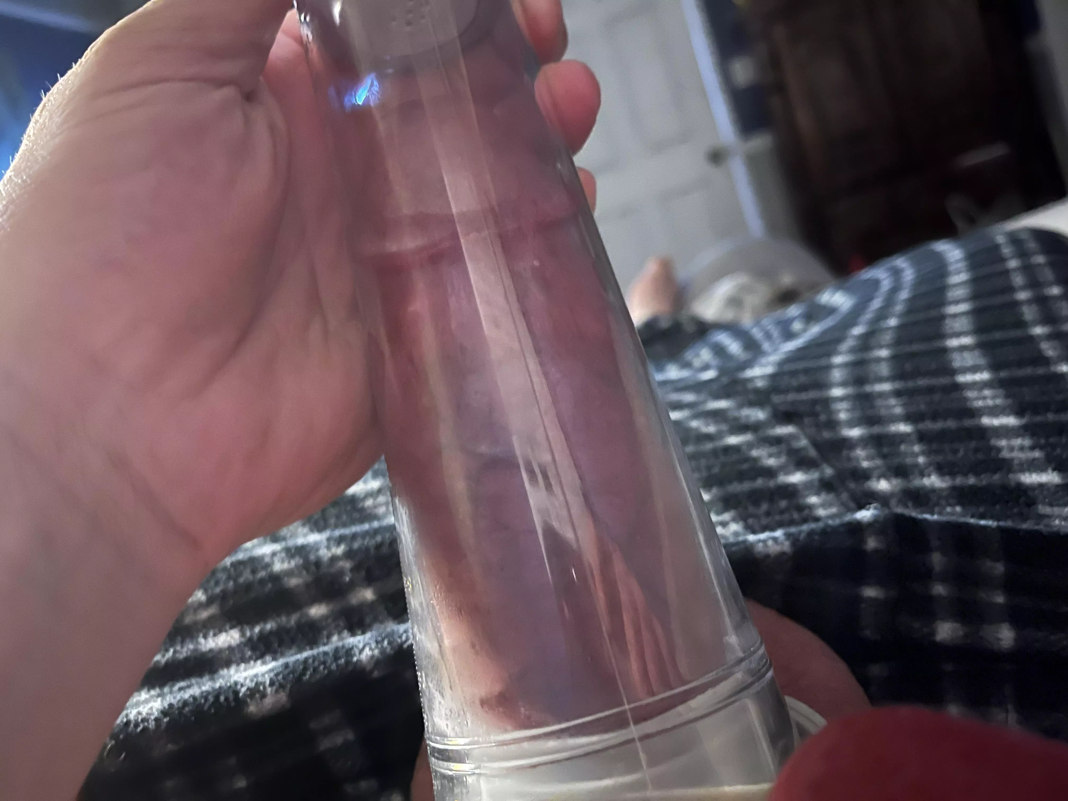 Told my hubby to try out the new pump that’s 5 mins in I think he needs a bigger tube. Gonna feel amazing.