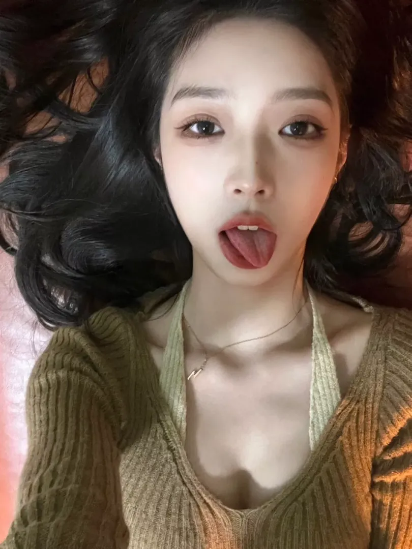 Tongue out