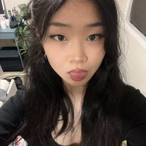 Tongue out