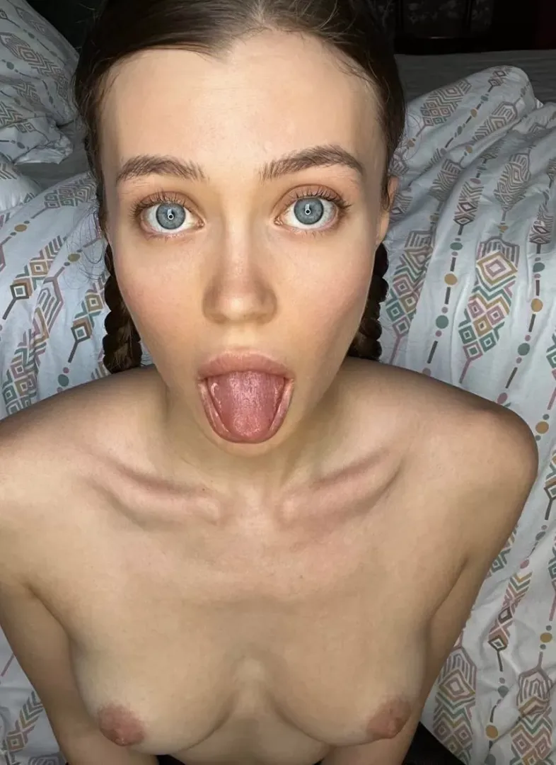 Tongue out