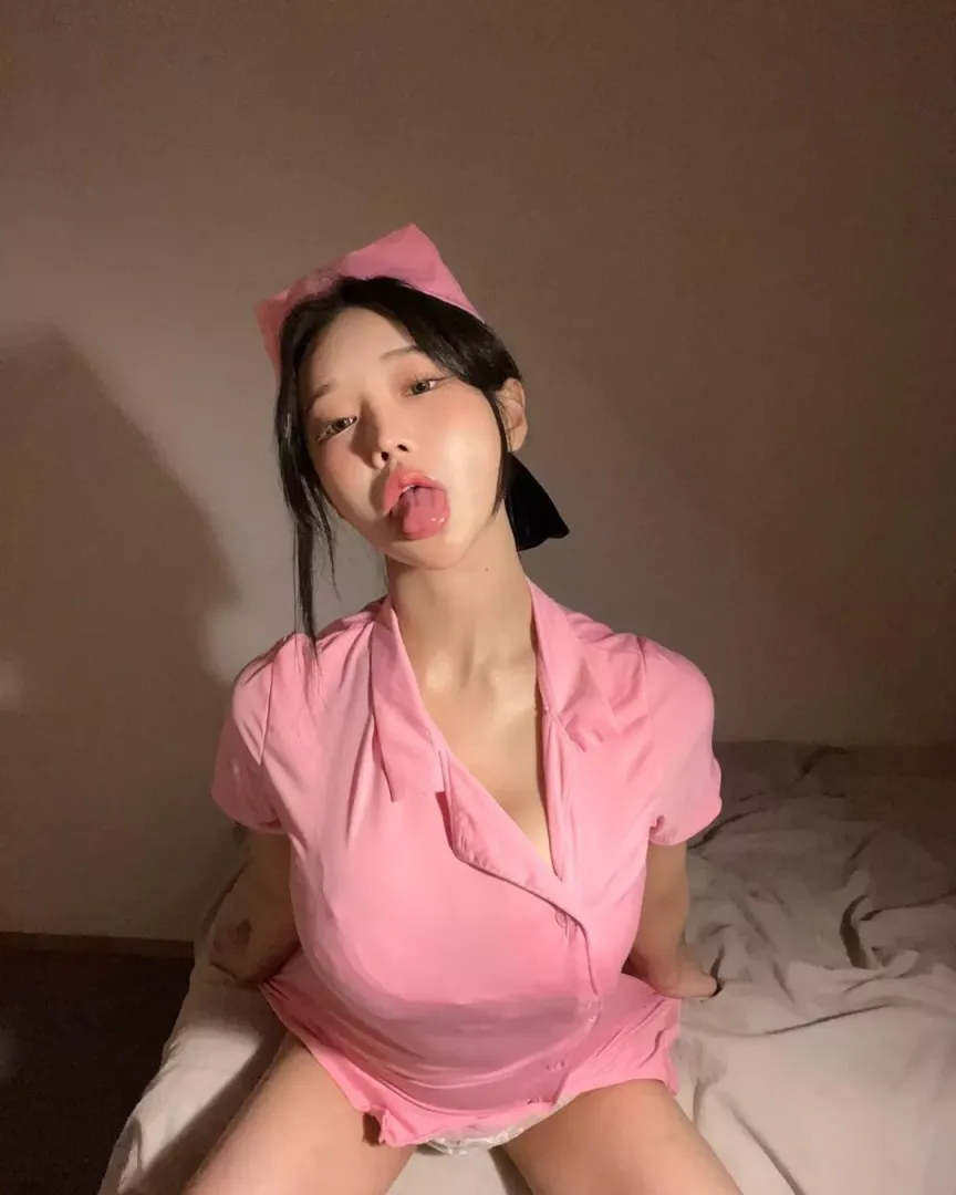 Tongue out