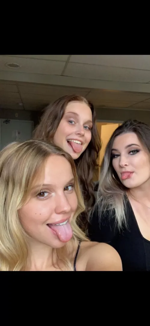 Tongues out